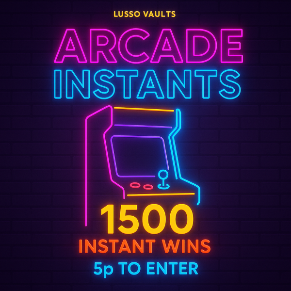 Arcade Instants! 1500 Instant Wins Only 5p Entry