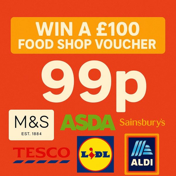 £100 Food Shop for 99p - YOU Choose the Supermarket!