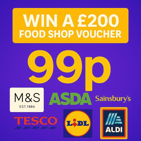 £200 Food Shop for 99p - YOU Choose the Supermarket!
