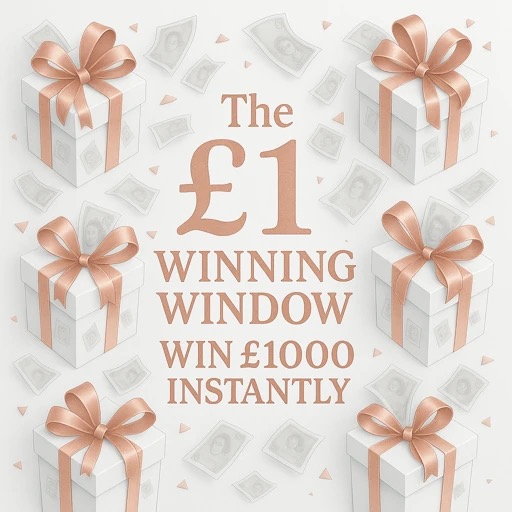 THE £1 WINNING WINDOW INSTANT WIN £1000 INSTANTLY