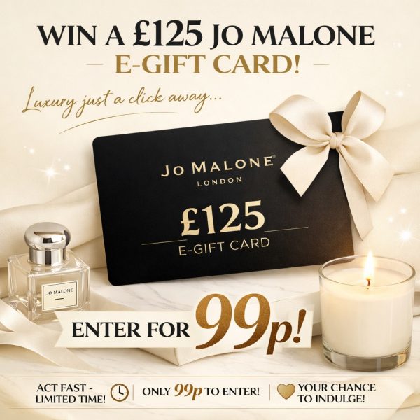 JO MALONE £125 E-GIFT CARD 99P - SUPER LOW ODDS!!!