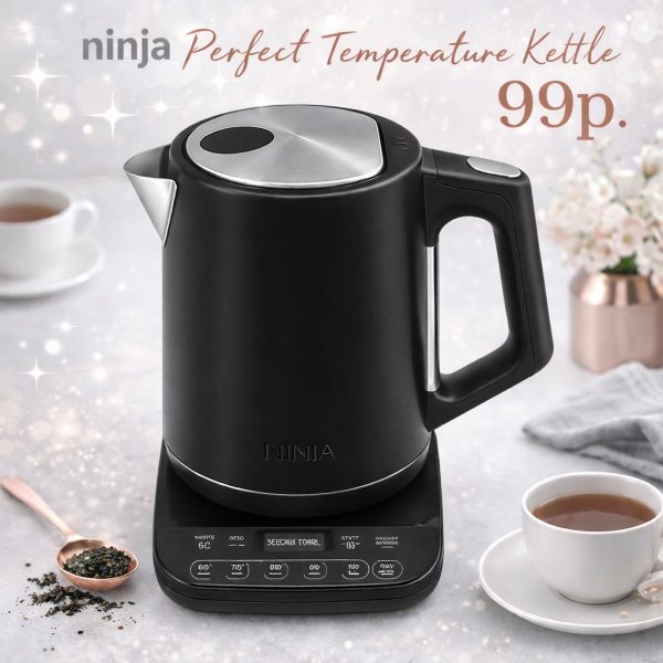 NINJA PERFECT TEMPERATURE KETTLE - BLACK 99P